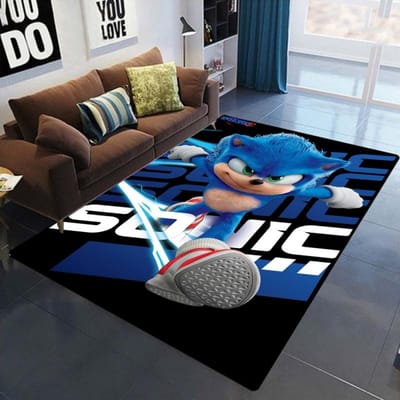 Blauwe Egel Populair Spel Tapijt Vloerkleden voor Huis Woonkamer Slaapkamer Bank Keuken Tapijt Antislip Vloermat 40x60cm