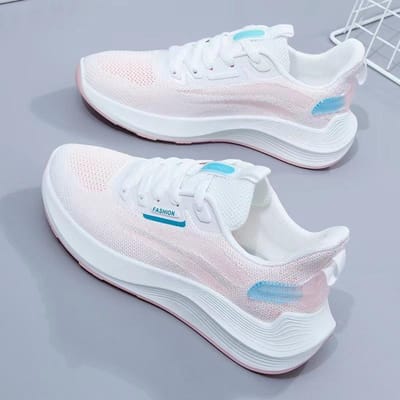 Dames Sneaker Nieuwe Casual Schoenen Modieuze Sneaker Ademend Comfortabel Outdoor Hardloopschoenen 40 white