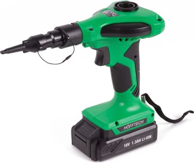 Hofftech Accu luchtpomp - 18V - 2-in-1 functie - Diverse opzetstukken - 45 m³/h