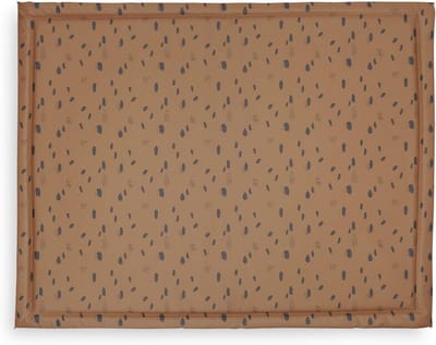 Antislip Speelkleed Baby - 75x95 cm - Wasbaar en Veilig - Bruin met Zwarte Vlekken