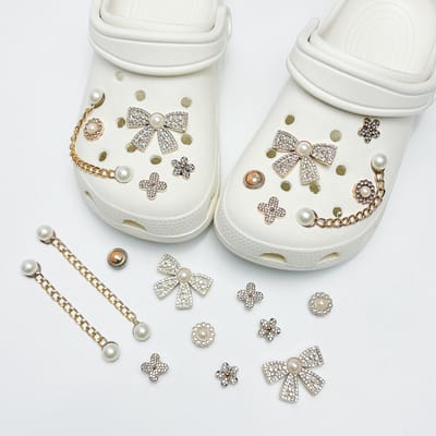 Schoenaccessoires-geschikt voor crocs charms- geschikt voor crocs pins- geschikt voor crocs Accessoires- geschikt voor Crocs Jibbitz-CJ-173 ketting parel knoop