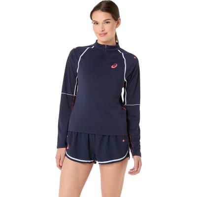 Trainingsshirt 1/2 rits voor dames Asics Match