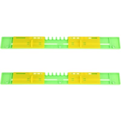 2PCS Protecteurs Coulissants de Porte d'Abeille Réducteur d'Entrée de Ruche Porte Apicole Cadre Anti-Fuite Aérations 37.5cm / 14.8in yellow