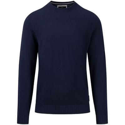 Fynch-Hatton Trui O-Neck Cotton Navy / male