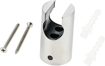Douchekophouder - Handdouche houder - Douchen - Roestvrij staal - 5x4 cm - Zilver