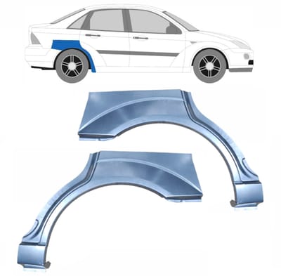 Reparatiepaneel achterspatbord voor Ford Focus 1998-2004 / Links + Rechts