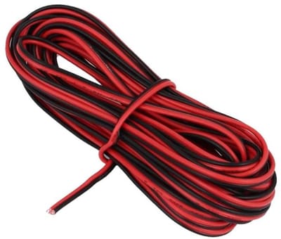Flexibele Kabel - Tweeaderige Draad - Elektrische Projecten - Siliconen Coating - 20 Meter 18 AWG - Rood Zwart