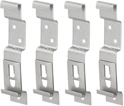 Benson Kentekenplaat klemmen - 4x stuks - RVS - nummerplaat bevestigen - aanhanger