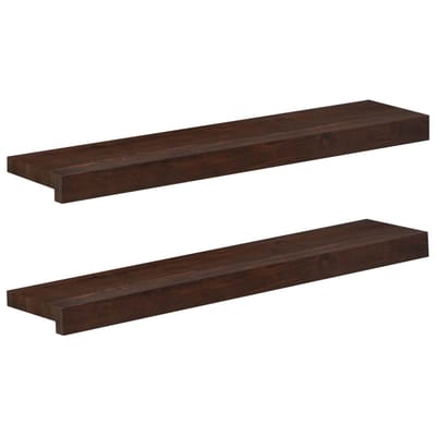 vidaXL - Raamprofielen - 2 - st - Donkerbruin - 70 - x - 15 - x - 2 - cm