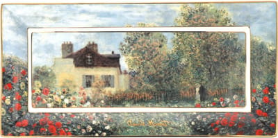 Goebel - Claude Monet | Schaal Kunstenaarshuis | Porselein - 24cm - met echt goud