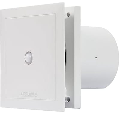 Geluidsarme Afvoerventilator met Timer en Bewegingssensor - 100mm