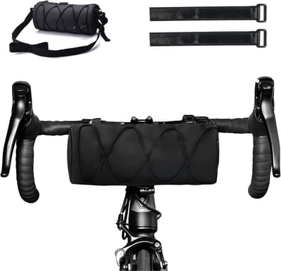 CLVP® Stuurtas Fiets - Enkele Fietstas Afneembaar - Zwart
