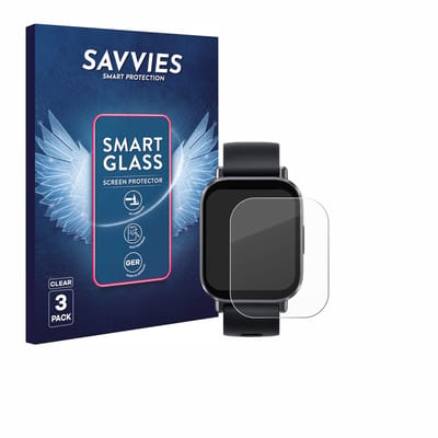 3 Stuks Savvies Screenprotector - geschikt voor Xiaomi Redmi Watch 5 Active - beschermfolie glas transparant
