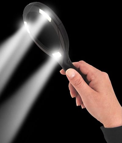 IWH loep met COB LED-verlichting, zwart