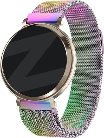 Bandz Milanese Loop band - Milanees smartwatch bandje 14mm met magneetsluiting geschikt voor Garmin Lily 2 (alleen tweede versie) - parelmoer