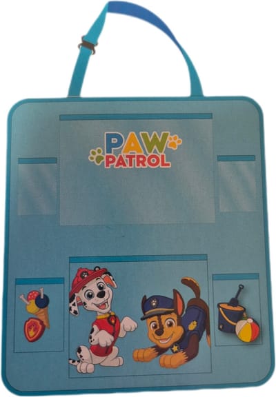 Autostoel organizer kinderserie 50 cm paw petrol blauw