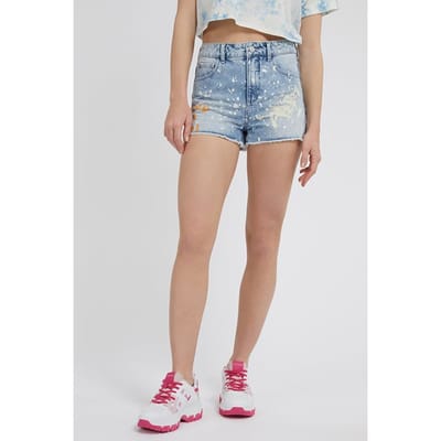 GUESS  Eco Mom Short Artist Splash Größe: 24 | Kurze Sporthosen Outlet | Damen