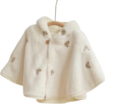 Dutchers® Baby Poncho - * - Beer - Herfst & Winter - Winterpak - Draagzakaccessoire - Warm, Zacht & Comfortabel - Baby Sjaal - Unisex - Praktisch & Snel - Handig Voor In De Draagzak en Voor In de Kinderwagen - Te Dragen van 6 Tot 18 Maanden