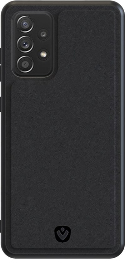 Valenta - Samsung Galaxy A72 Backcase hoesje - Leer - Zwart