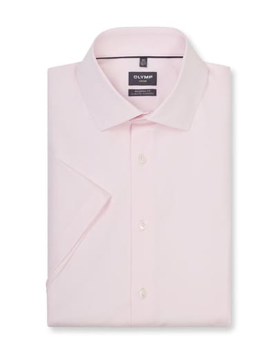 OLYMP Luxor 24/Seven Overhemd, Modern Fit, Global Kent, Roze