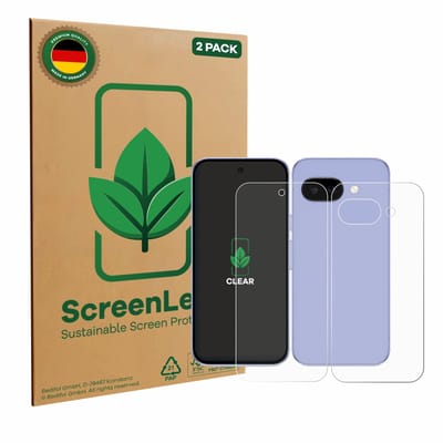 2 Stuks Screenprotector voor Google Pixel 9a (Voor+Achter) - Hoogwaardige Beschermfolie transparant