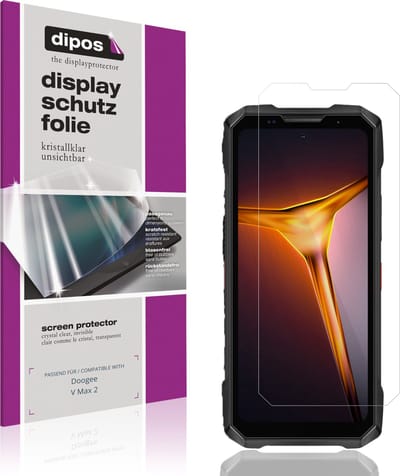 dipos – 4x Beschermfolie geschikt voor Doogee V Max 2 | Krasbestendige & heldere Screenprotector Ultra-Thin