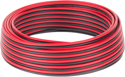 Speaker kabel luidsprekersnoer CCA rood / zwart 2x 1mm 10m