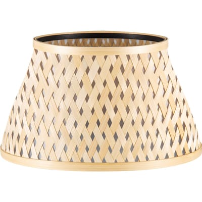 Bamboo Lampenkap - Conisch - Beige - Boheemse stijl - ø30 x 17 cm - E27 fitting - Ontworpen voor tafellampen en Pendellamp - Ontworpen voor woonkamer en eetkamer