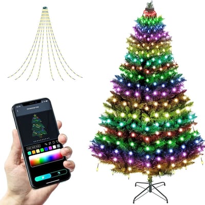 Ibenzoa® Slimme LED Lichtketting voor Kerstboom met App-bediening en Muzieksynchronisatie