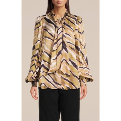Summum Woman Blouse Zigzag Green Lentil Maat: 34 | Blouses Outlet | Dames | Groen