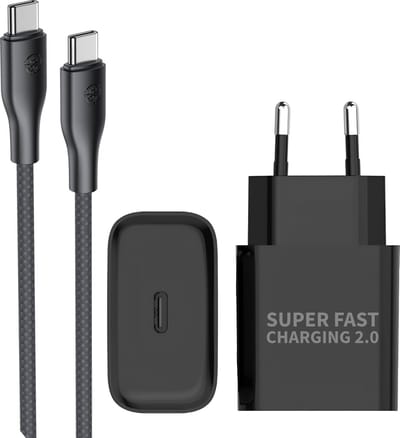 25w usb C Snellader - Usb C Kabel 2 Meter - 25w Super Fast Charger - Oplader S26 S25 S24 S23 A57 A56 A54 - Usb C naar usb C kabel - Usb C Adapter