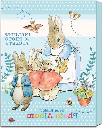 Pastel Stripes Photo Album in Box - 100 Peter Rabbit 7x5 inch Photos