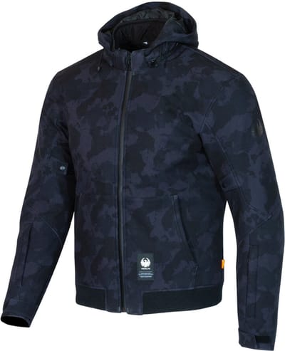 Merlin Torque D3O Waterdichte Zwart Camouflage Motor Zip Hoodie - Jas