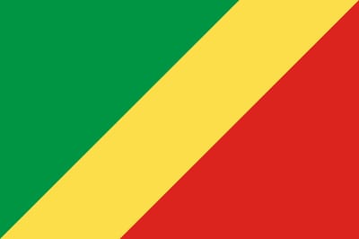 Vlag Congo-Brazzaville 50x75cm