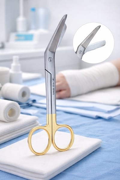 Belux Surgical Instruments/ Lister Verbandschaar 18 cm Recht – TC RVS A-Kwaliteit – Medische Schaar voor Verband en Gips – Autoclaveerbaar