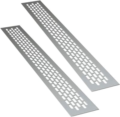 Ventilatierooster - Afvoerluchtrooster - Ventilatie - Aluminium Materiaal - 80 x 6 cm - Aluminium