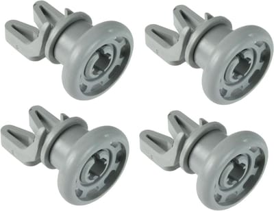 Vaatwasser Wielen - Bovenkorf Wieltjes - Vaatwasser Reparatie - Originele Onderdelen - Set van 4 - Grijs
