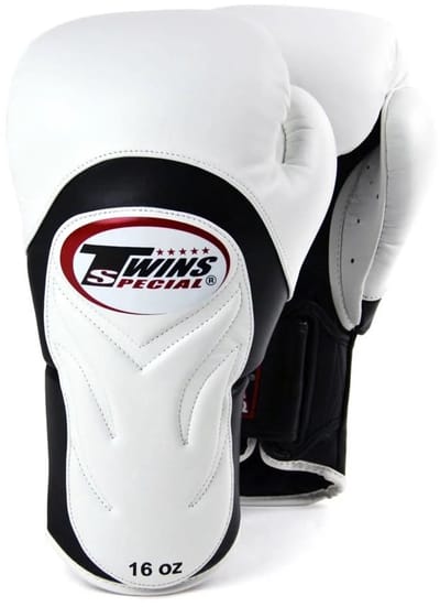 Twins Special BGVL 6 Bokshandschoenen – Echt Leer – Muay Thai & Kickboksen – WitZwart – 14oz