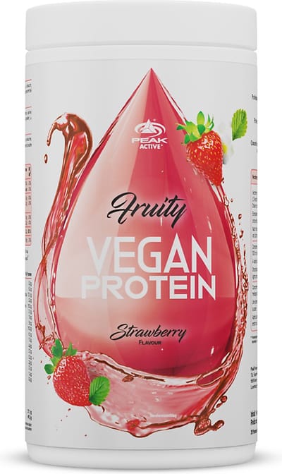 Peak Fruity Vegan Protein (400g) Strawberry - Eiwitten - Veganistisch eiwit