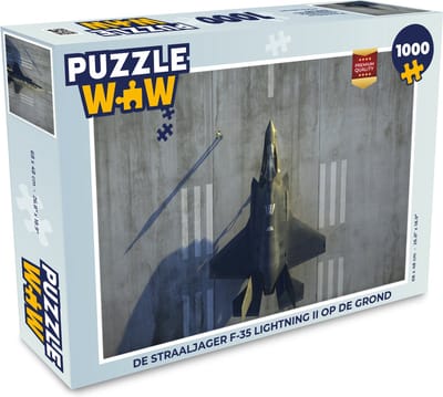 Puzzel De straaljager F-35 Lightning II op de grond - Legpuzzel - Puzzel 1000 stukjes volwassenen