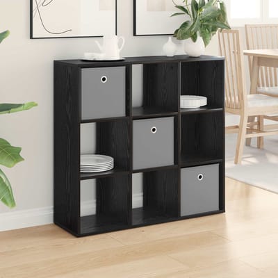 vidaXL - Dressoir - Zwart - Eiken - 88,5 - x - 29 - x - 84,5 - cm