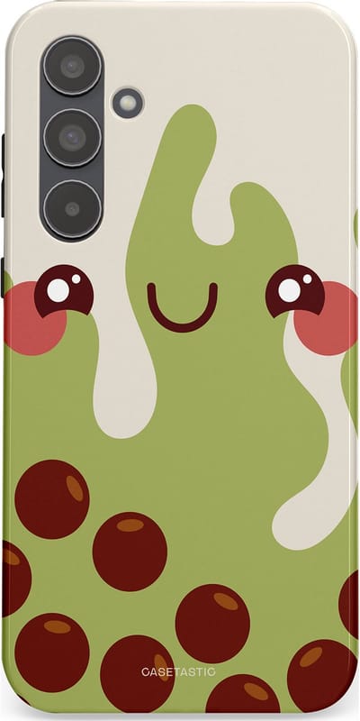 Casetastic Hoesje Geschikt voor Samsung A55 - Stijlvolle Beschermende Duo-layer Case - Smeltende pistache bolletjes