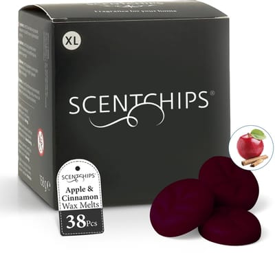 Scentchips® Appel & Kaneel - Geurblokjes - Huisparfum - Geurchips - Waxmelts - Geschikt voor Geurbrander en Waxbrander - XL - 38 Stuks