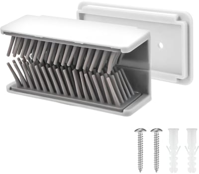 Dailygoods- Douche Haarvanger - Siliconen Haarverzamelaar - Aan de Muur Gemonteerd - Inclusief Dubbelzijdige Patch - ABS Materiaal - Eenvoudige Installatie