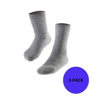Heatkeeper - Thermo sokken kinderen - 2-Paar - Maat 31/35 - Grijs - Thermosokken kinderen