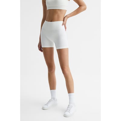 Reiss Esme-sports Sports Shorts — White Size: M/L | Sports Shorts Outlet | Dames | Wit