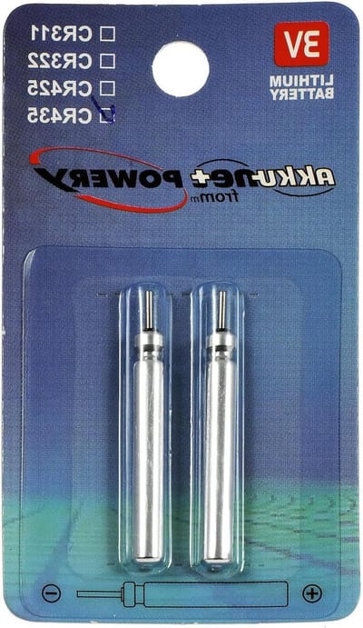 Staafbatterij CR435 - Visdobber batterij - Vissen met beetmelder - Lithium technologie - 35 mm lengte - Silver