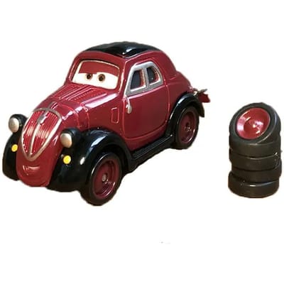 Pixar Cars 2 Flash McQueen Finn McMissile Luigi Guido Shérif Martin Flo 1:55 Voiture Jouet pour Enfants en Alliage Métallique Moulé sous Pression