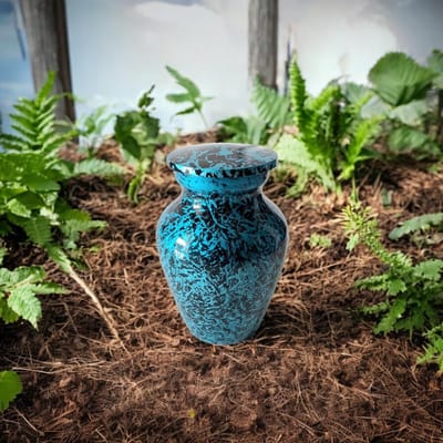 Mini urn Turquoise Garden 14084