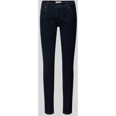 Skinny fit jeans met labeldetails